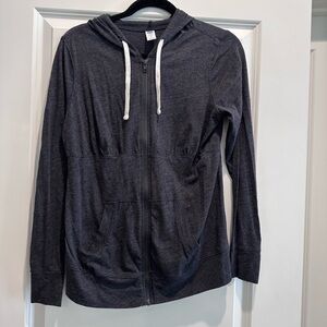 Old Navy Charcoal Hoodie with White Drawstrings